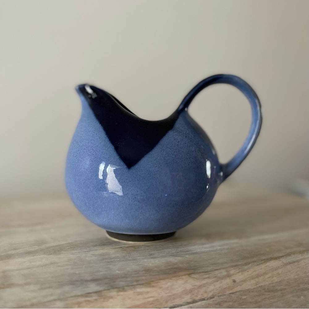 Vintage Nova Blue Sango Ceramic Creamer